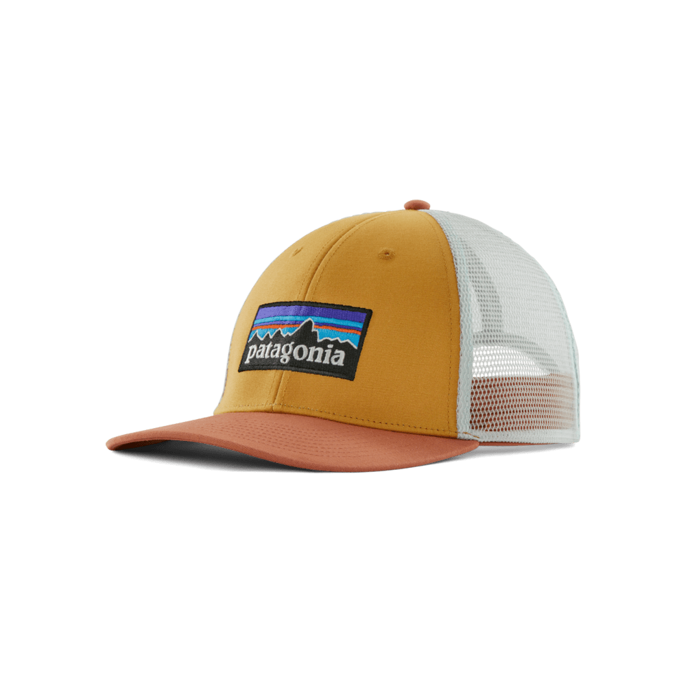 PATAGONIA Snapback Trucker Cap P-6 Logo Lopro pufferfish gold