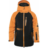 THIRTYTWO Kids Snow Jacket Youth Grasser Insulated Jacket black/orange