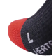 LENZ Heizsocken 5.1 Toe Cap anthrazit/rot