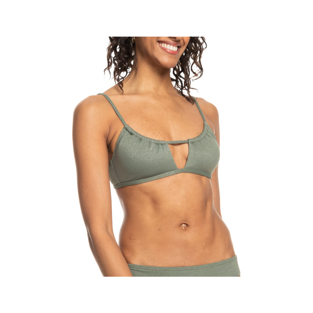 ROXY Bikini Top Shiny Wave agave green