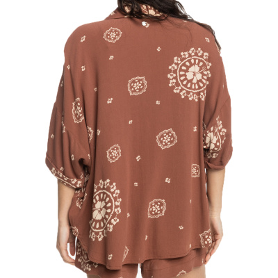 ROXY Women Kimono Beach Nostalgia root beer bacan band