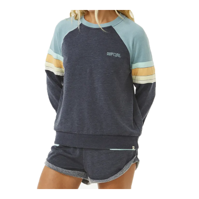 RIP CURL Women Crew Surf Revival Raglan dark navy