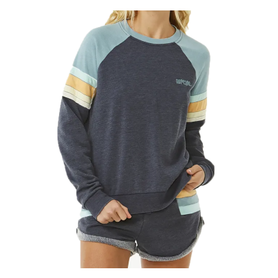 RIP CURL Women Crew Surf Revival Raglan dark navy