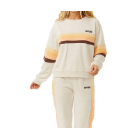 RIP CURL Women Crew Surf Revival Pannelled oatmeal marle