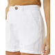 RIP CURL Women Short Premium Linen white