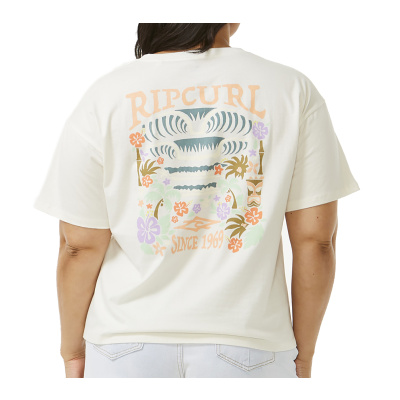 RIP CURL Women Shirt Tiki Tropics Relaxed bone