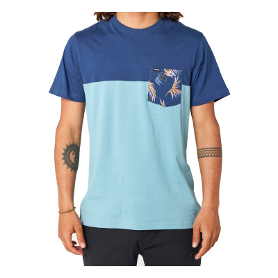 RIP CURL T-Shirt Inda Pocket dusty blue