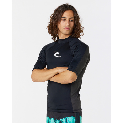 RIP CURL UV Shirt Lycra Waves Upf Perf black