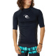 RIP CURL UV Shirt Lycra Waves Upf Perf black