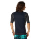 RIP CURL UV Shirt Lycra Waves Upf Perf black