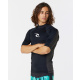 RIP CURL UV Shirt Lycra Waves Upf Perf black