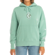 RVCA Women Hoodie Love Her green haze