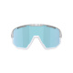 BLIZ Sonnenbrille Fusion matt light grey smoke&ice blue mirror