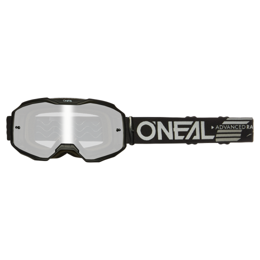 ONEAL Bike Goggles B-10 Solid Black - Silver Mirror