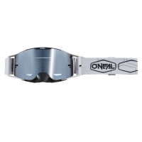 ONEAL Bike Goggles B-30 Hexx Black/White - Silver Mirror
