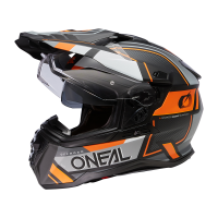 ONEAL Bike Helm D-Srs Square Black/Gray/Orange