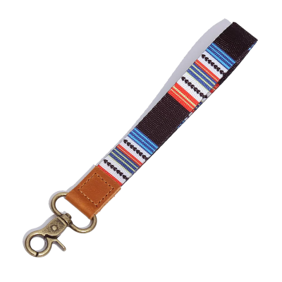 MADE BY NAMI Boho Schlüsselband dark stripes