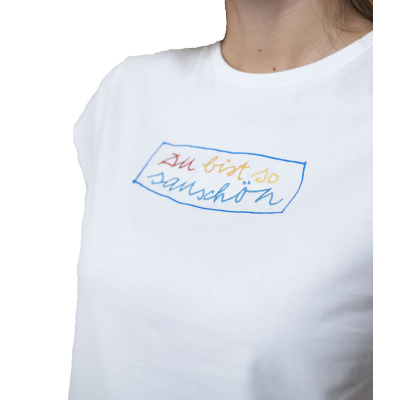 BAVARIAN CAPS Women Shirt  Sauschön weiß
