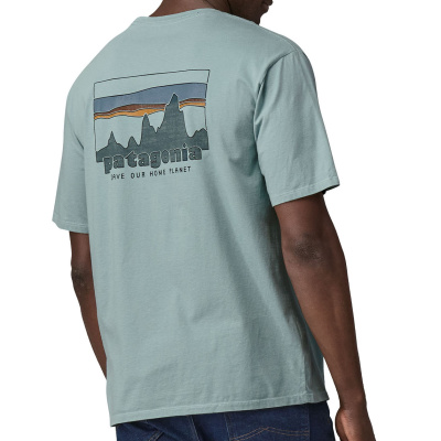 PATAGONIA T-Shirt 78 Skyline Organic thermal blue