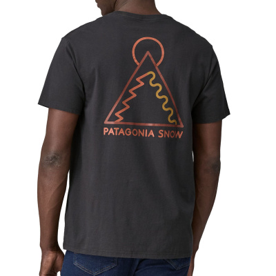 PATAGONIA T-Shirt Dawn Tracks Organic ink black