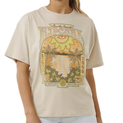 RIP CURL Women Shirt Slow Down Heritage  natural