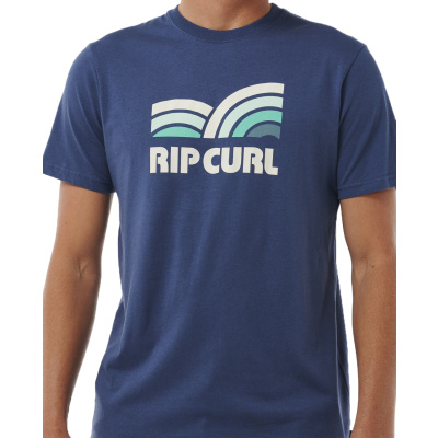 RIP CURL T-Shirt Surf Revival Capture  washed navy