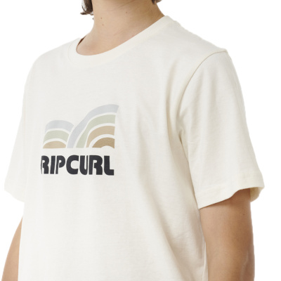 RIP CURL Kids T-Shirt Surf Revival Capture  bone