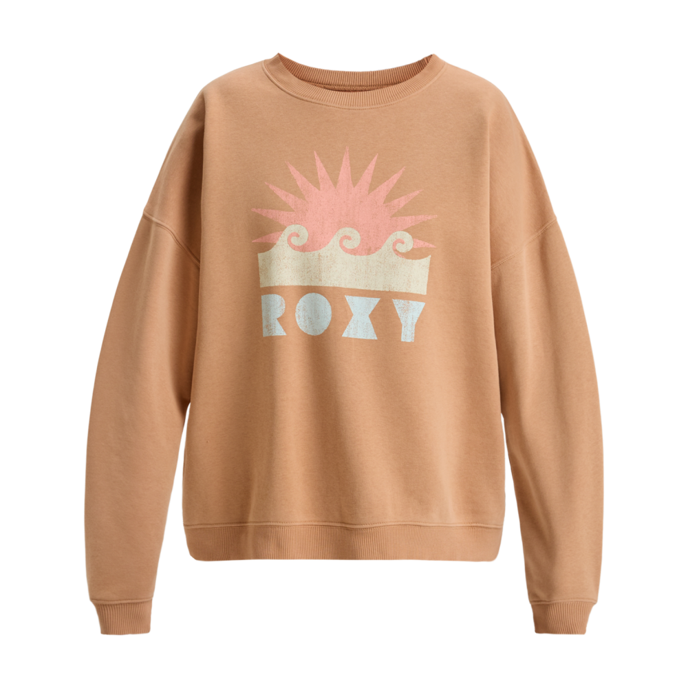 ROXY Women Sweat Line Up camel