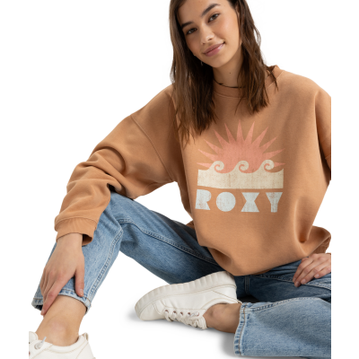 ROXY Women Sweat Line Up camel