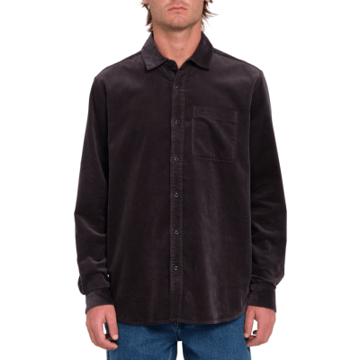 VOLCOM Cordhemd Zander asphalt black