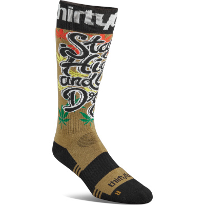 THIRTYTWO Sock Double black/tan
