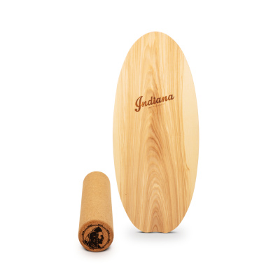 INDIANA Balance Board Esche Inkl. Korkrolle