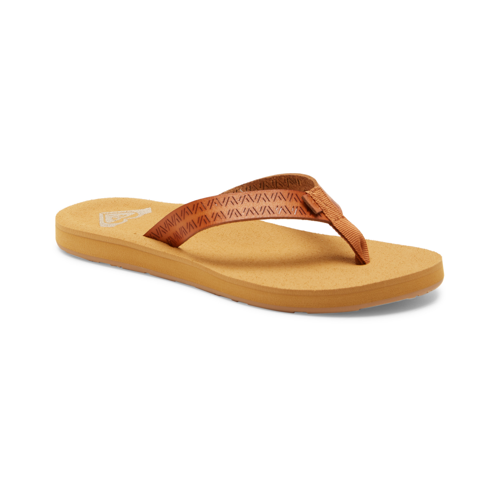 ROXY Women Flip Flop Porto Motif tan