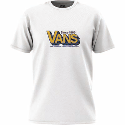 VANS Kids T-Shirt Checker Drop white