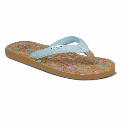 FOAMLIFE Women Flip Flop Goldie denim blue