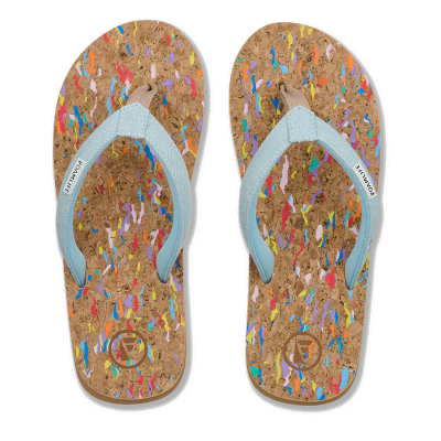 FOAMLIFE Women Flip Flop Goldie denim blue
