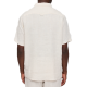 MAZINE Button Down Shortsleeve Linen Shirt moon