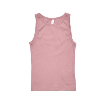 MAZINE Women Top Ribbed Tank Organic Cotton powder rose