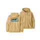 PATAGONIA Hoodie Boardshort Logo Uprisal beeswax tan