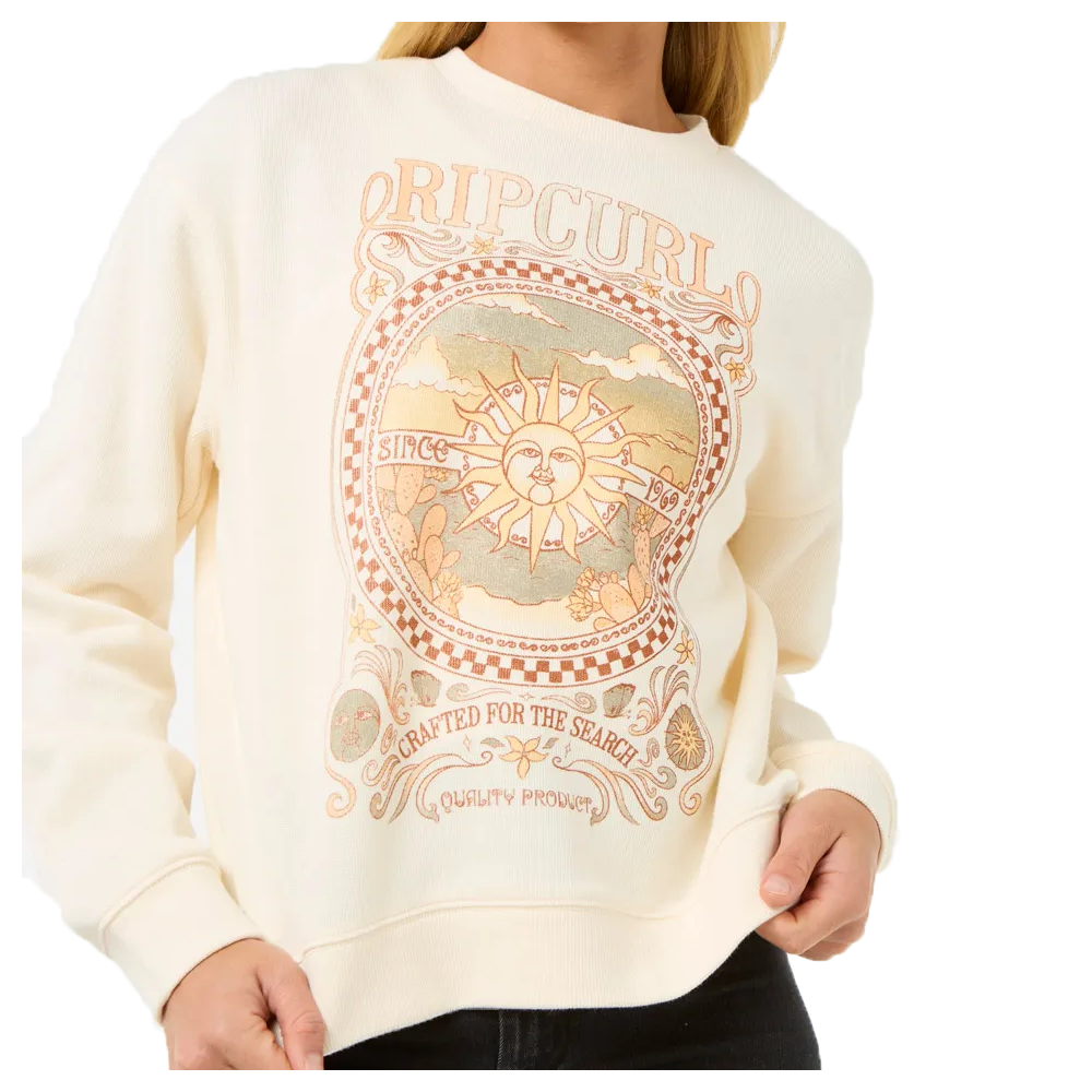 RIP CURL Women Sweatshirt Luna Relaxed bone