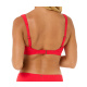 RIP CURL Bikini Top Premium Surf D-Dd Crop hibiscus red