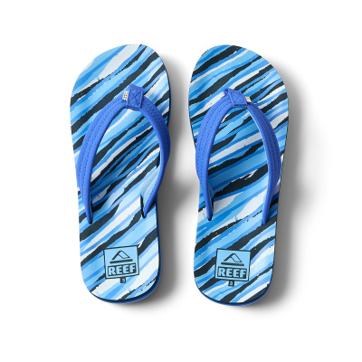 REEF Kids Flip Flop Ahi royal stripe