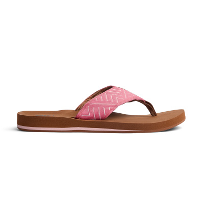 REEF Women Flip Flop Spring Woven strawberry pink