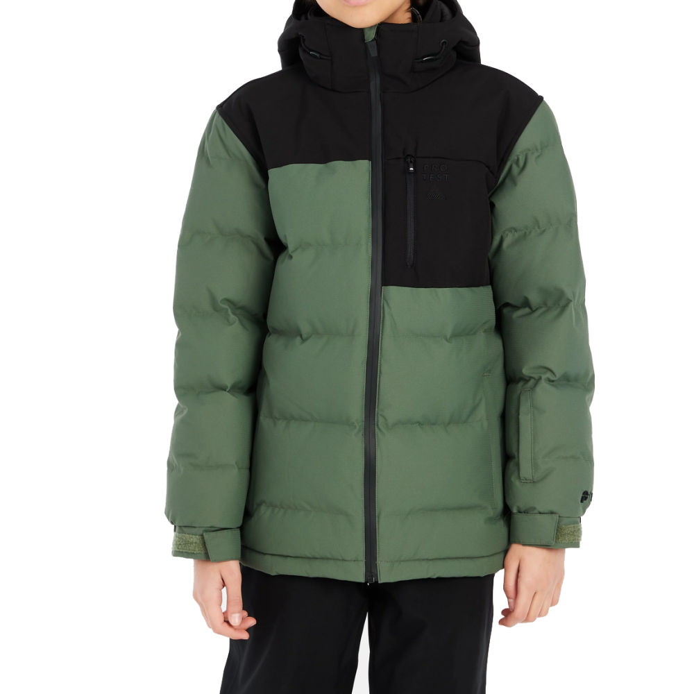 PROTEST Kids Snow Jacke Prtdevun jr thyme green