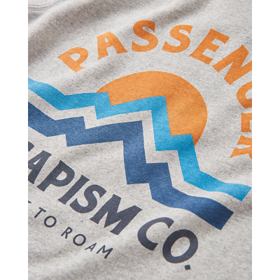 PASSENGER Women Crew Breathe Recycled Cotton mid grey marl