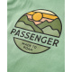 PASSENGER T-Shirt Laidback Recycled Cotton Relaxed Fit stem green