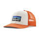 PATAGONIA Snapback Trucker Cap  p-6 logo white w/retail rust