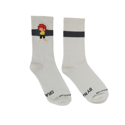 BAVARIAN CAPS Sportsocken Pumuckl Grantig weiß
