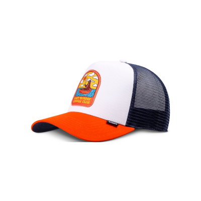 DJINNS Cap Sunday Sloth white/rust