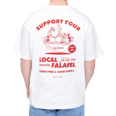 MAZINE T-Shirt Back Print Theme offwhite/falafel print
